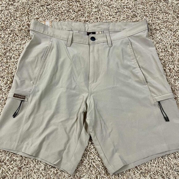 Legendary Outfitters Men’s Cargo Tech Shorts Tan, Size 34 (New) - Picture 2 of 11